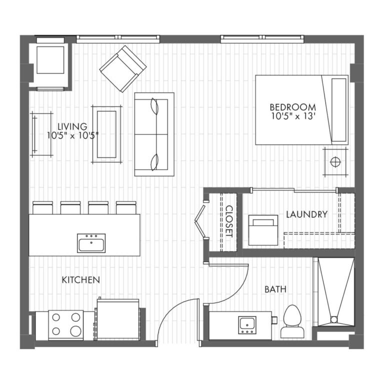 Studio Apartment Home - Style 0A