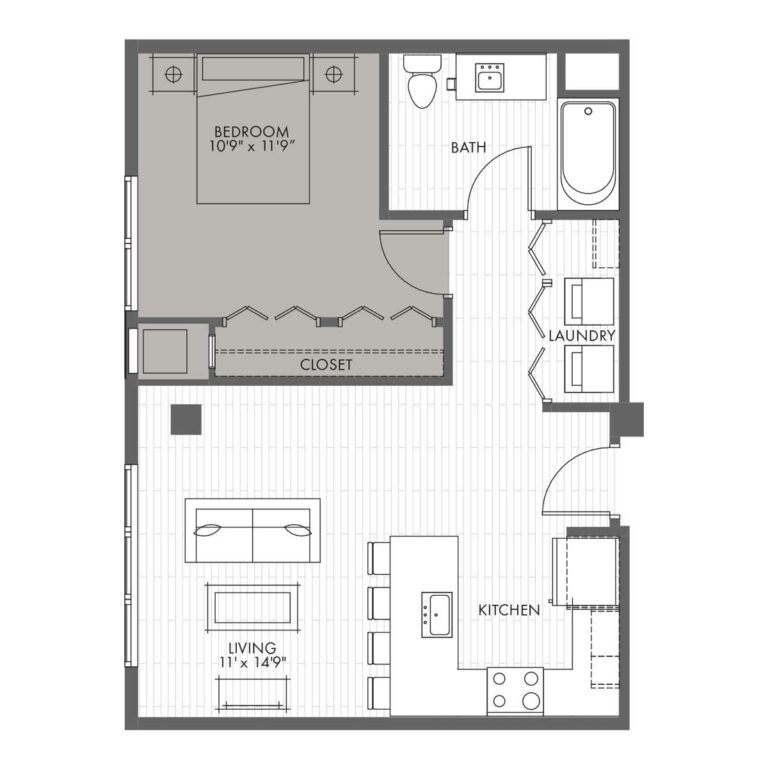 One Bedroom Apartment Home - Style 1A ADA