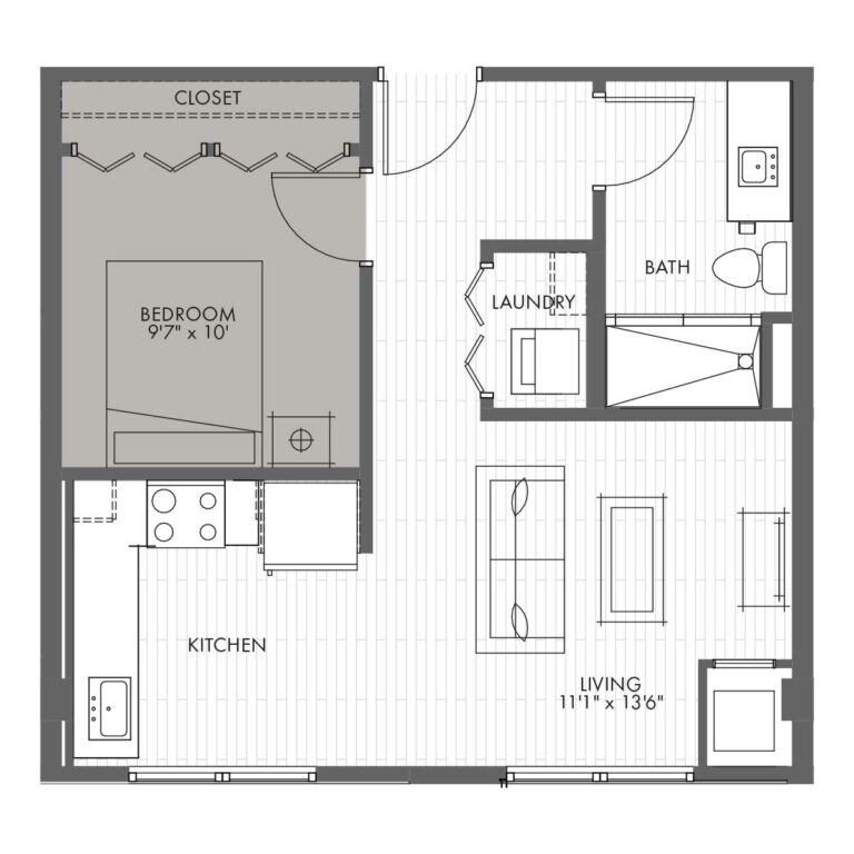 One Bedroom Apartment Home - Style 1C