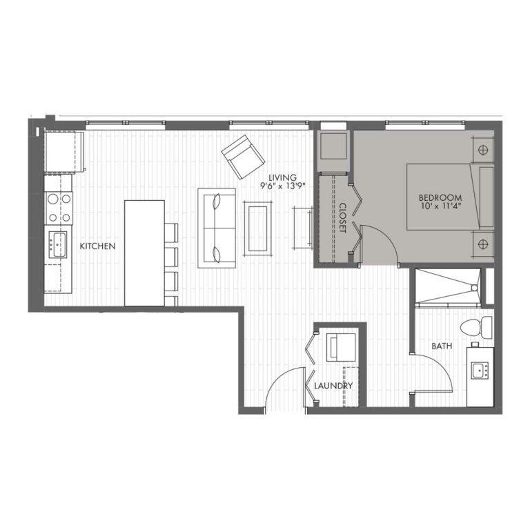 Penthouse One Bedroom - Style 1D