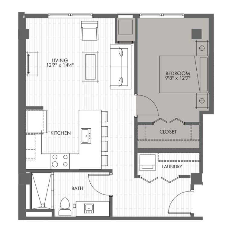 One Bedroom Apartment Home - Style 1E