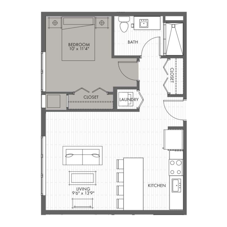 Penthouse One Bedroom - Style 1E