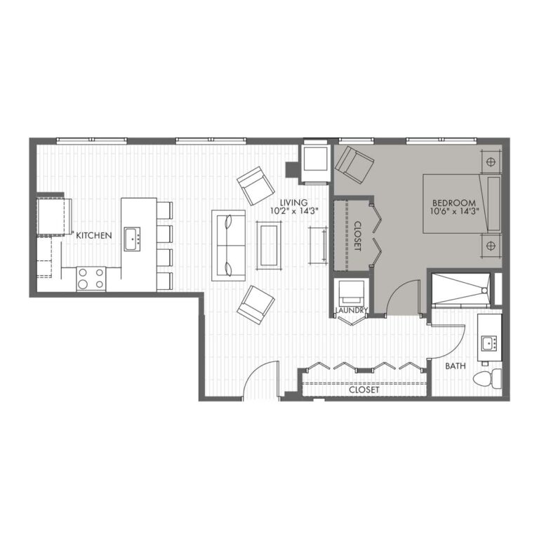 One Bedroom Apartment Home - Style 1F