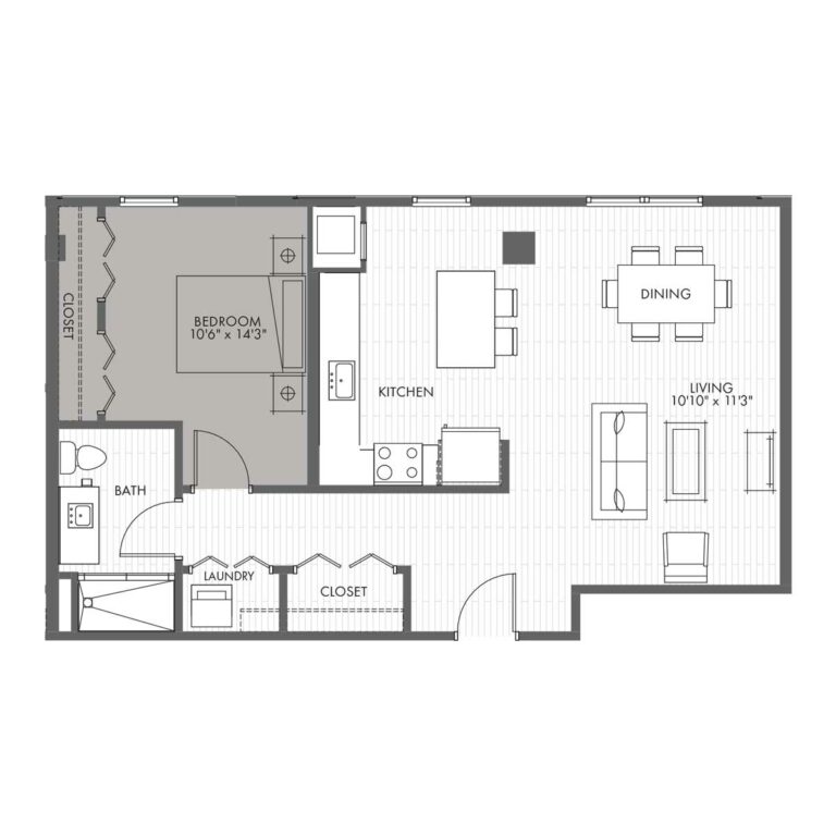 One Bedroom Apartment Home - Style 1G
