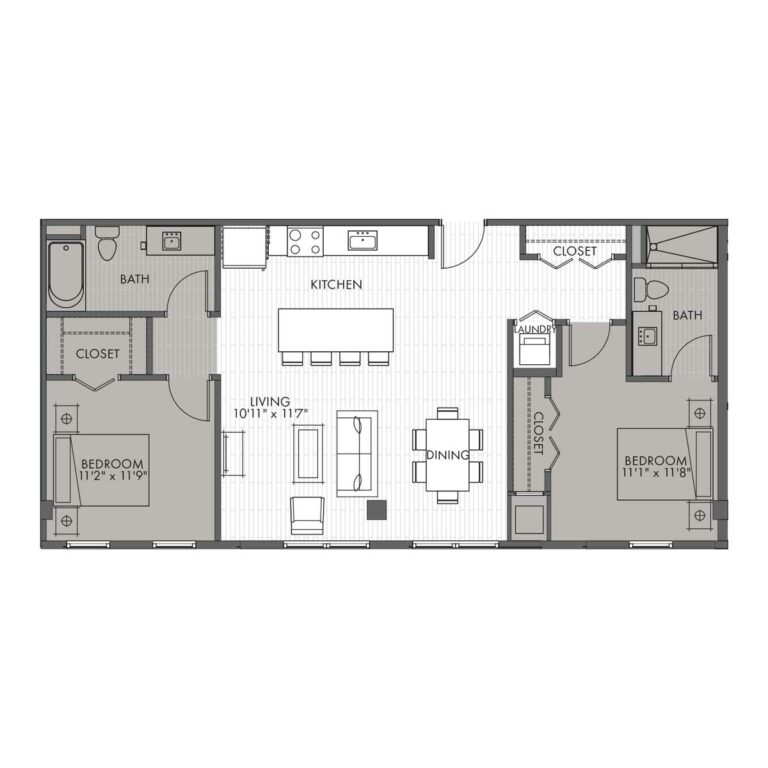Two Bedroom Apartment Home - Style 2A
