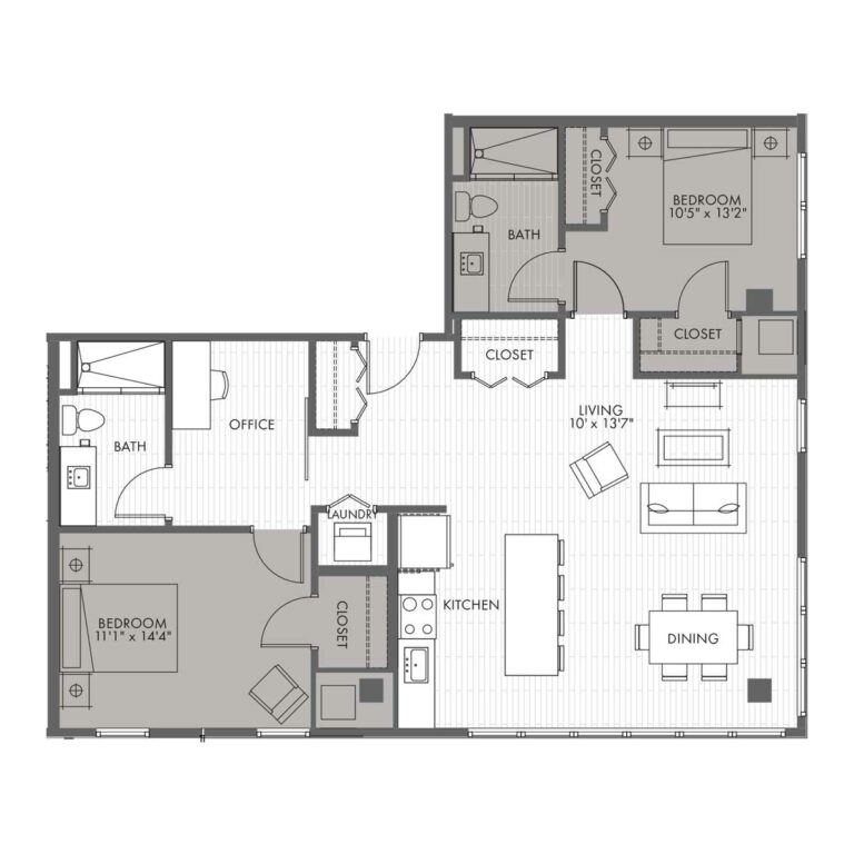 Two Bedroom Apartment Home - Style 2B