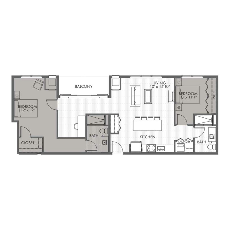 Penthouse Two Bedroom - Style 2B