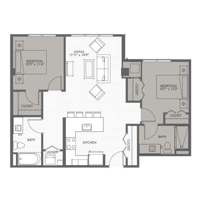 Two Bedroom Apartment Home - Style 2C